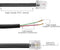 Phone Line Cord 50 Feet - Modular Telephone Extension Cord 50 Feet - 2 Conductor (2 pin, 1 line) cable - Works great with FAX, AIO, and other machines - White