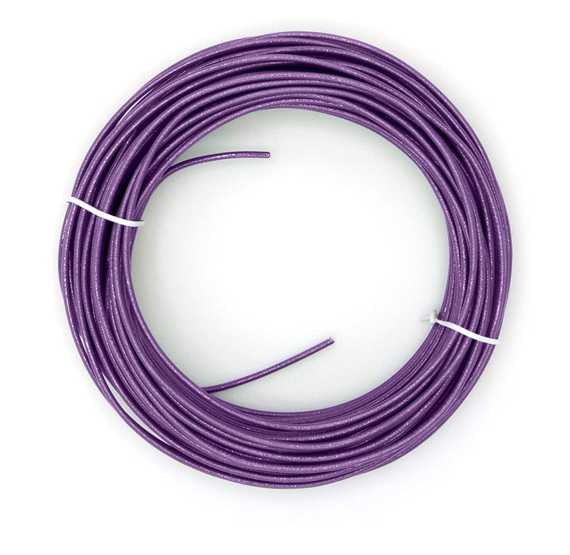 10 Feet (3 Meter) - Insulated Solid Copper THHN / THWN Wire - 12 AWG, Wire is Made in the USA, Residential, Commerical, Industrial, Grounding, Electrical rated for 600 Volts - In Purple