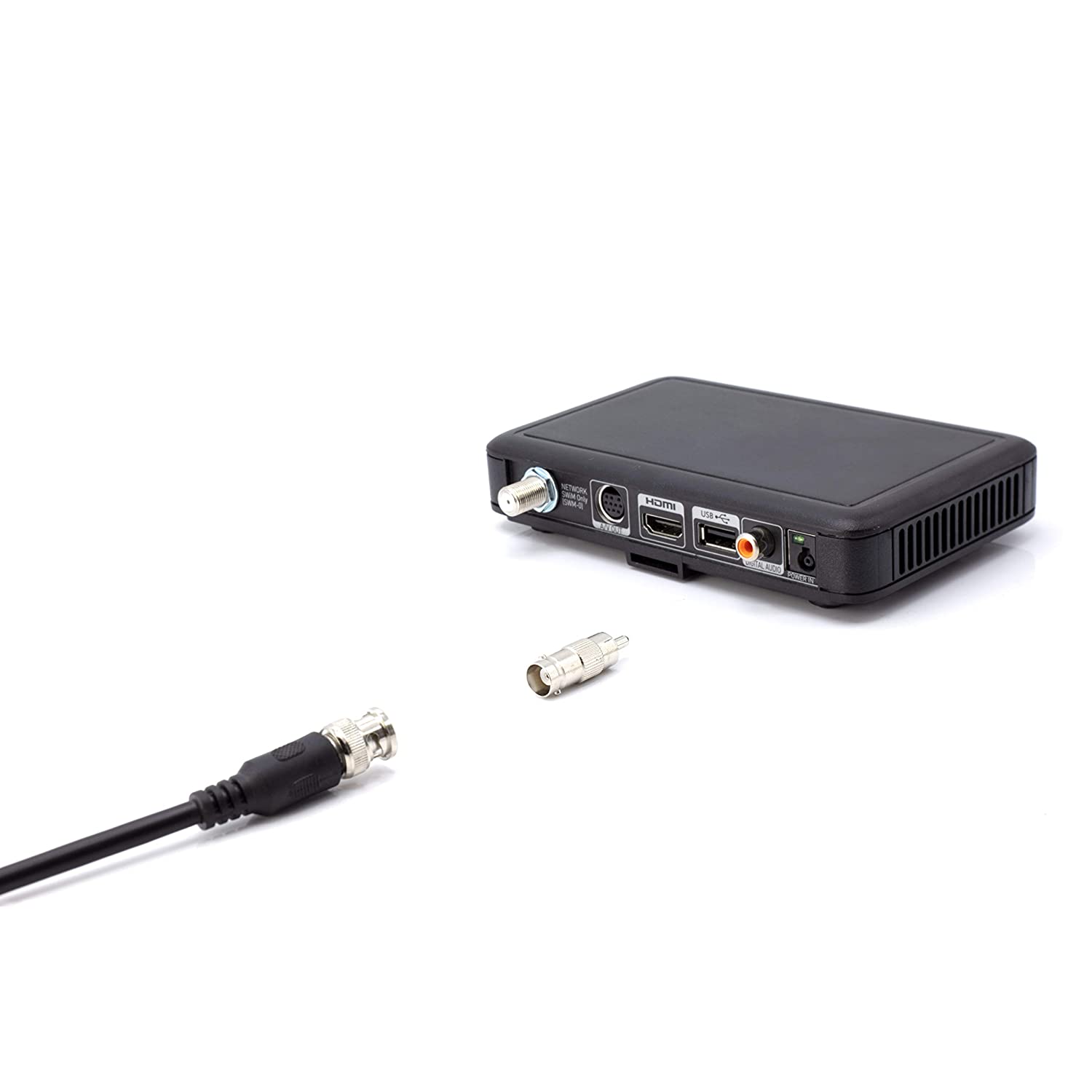 RCA and BNC Coaxial Adapter - BNC Female to RCA Male Connector, Adapter, Coupler, and Converter - For RG11, RG6, RG59, RG58, SDI, HD SDI, CCTV - 100 Pack