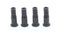 Coaxial Cable Weather Boot - RG6 Connectors RG59 Ends Coaxial Boots - Weatherproof (Black) - Pack of 100
