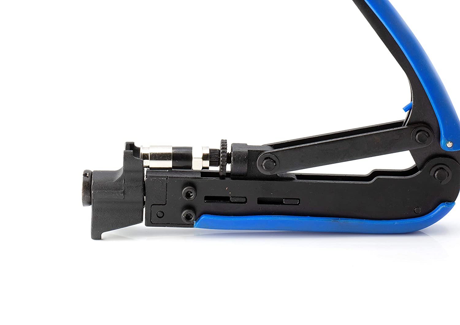 Coaxial Compression Tool - RG59, RG6, RG7, and RG11 Compression for F81 / RF Connectors - Adjustable length and type, for almost all connectors manufactured