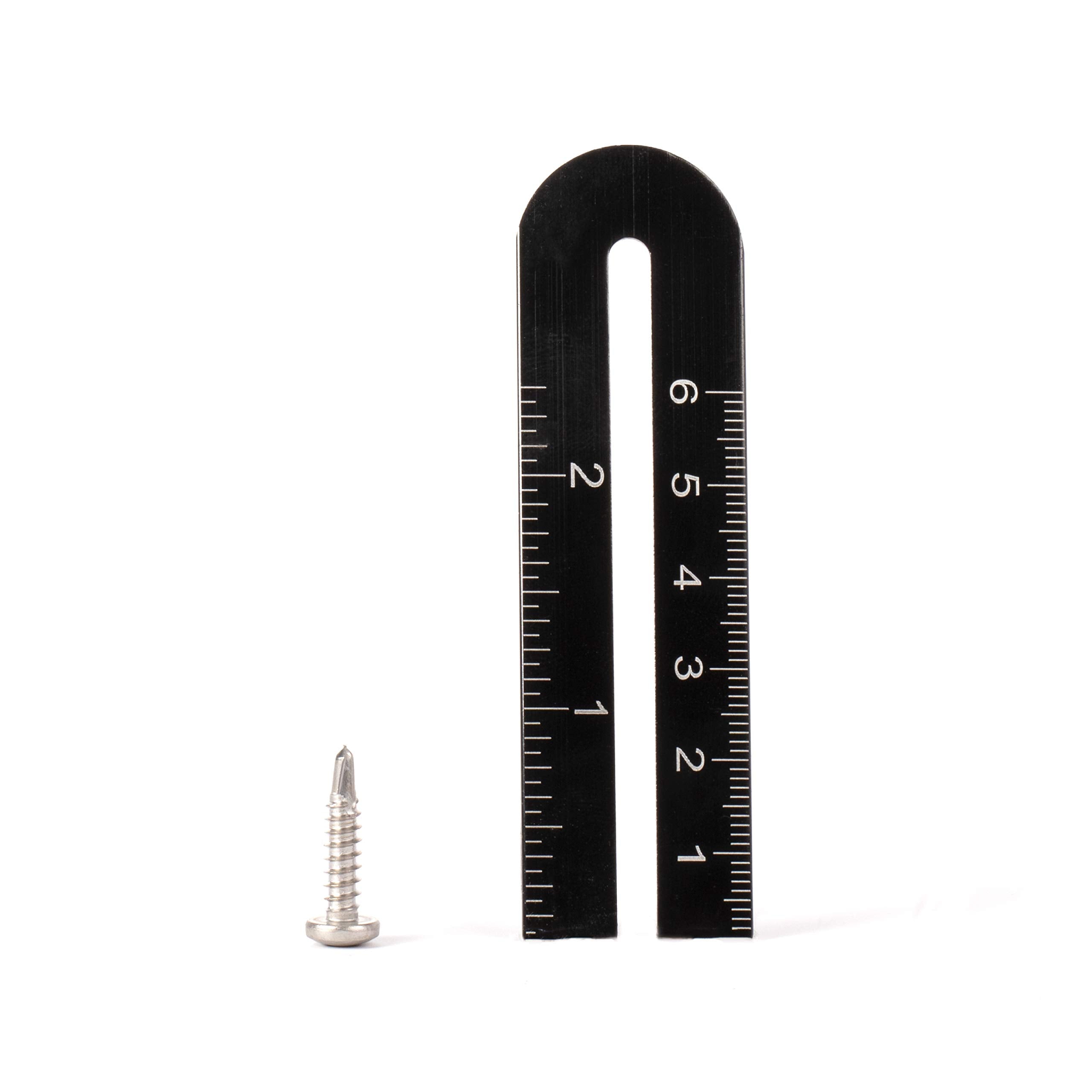 #8 Size, 3/4" Length (19mm) - Self Tapping Screw - Self Drilling Screw - 410 Stainless Steel Screws = Exceptional Wear and Very Corrosion Resistant) - Phillips Pan Head - 100pcs