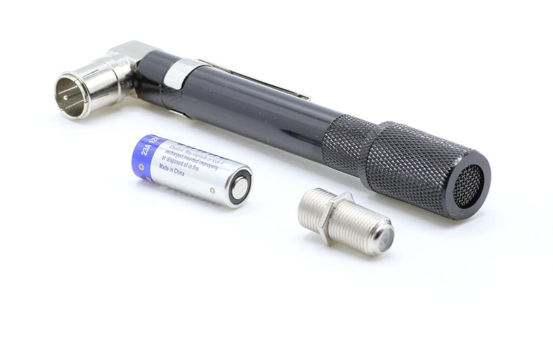 Coaxial (Coax) Pocket Continuity Tester (Tracer) with Voltage Toner (Sound) and Barrel Connector Bundle, For testing, labeling, and identifying coaxial lines - POCKET TONER