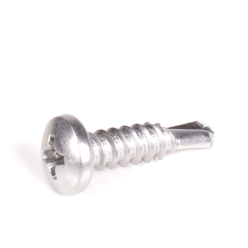 #10 Size, 3/4" Length (19mm) - Self Tapping Screw - Self Drilling Screw - 410 Stainless Steel Screws = Exceptional Wear and Very Corrosion Resistant) - Phillips Pan Head - 100pcs