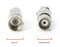 RF (F81) and BNC Coaxial Adapter - BNC Female to Male F81 (F-Pin) Connector, Adapter, Coupler, and Converter - For RG11, RG6, RG59, RG58, SDI, HD SDI, CCTV - 100 Pack
