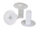 Single Feed Thru Bushing - (White) RG6 Feed Through Bushing (Grommet) Replaces Wallplates (Wall Plates) For Coax Coaxial Cable, Network Cable, CCTV - Indoor/ Outdoor Rated - 100 Pack