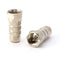 RF and RCA Coaxial Adapter - 10 Pack - RCA Female to Male F81 (F-Pin) Connector, Adapter, Coupler, and Converter - For RG11, RG6, RG59, RG58, SDI, HD SDI, CCTV