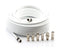 Digital Coaxial Cable Kit with Universal Ends -RG6 Coax Cable and six (6) Piece Adapter Kit includes Male Female RCA BNC F81, and Barrel Connectors - White, 150 Feet