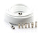 Digital Coaxial Cable Kit with Universal Ends -RG6 Coax Cable and six (6) Piece Adapter Kit includes Male Female RCA BNC F81, and Barrel Connectors - White, 100 Feet