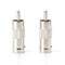 RCA and BNC Coaxial Adapter - BNC Female to RCA Male Connector, Adapter, Coupler, and Converter - For RG11, RG6, RG59, RG58, SDI, HD SDI, CCTV - 25 Pack