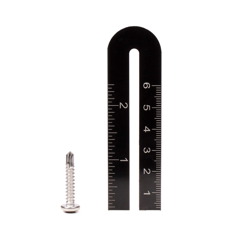 #10 Size, 1" Length (25mm) - Self Tapping Screw - Self Drilling Screw - 410 Stainless Steel Screws = Exceptional Wear and Very Corrosion Resistant) - Phillips Pan Head - 100pcs
