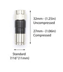 RG6 Coaxial Cable Connectors | Coax Compression Fittings w Water Tight – 100ea