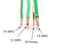10 Feet (3 Meter) - Insulated Solid Copper THHN / THWN Wire - 10 AWG, Wire is Made in the USA, Residential, Commerical, Industrial, Grounding, Electrical rated for 600 Volts - In Green