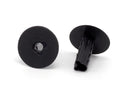 Single Feed Thru Bushing - (Black) RG6 Feed Through Bushing (Grommet) Replaces Wallplates (Wall Plates) For Coax Coaxial Cable, Network Cable, CCTV - Indoor/ Outdoor Rated - 100 Pack