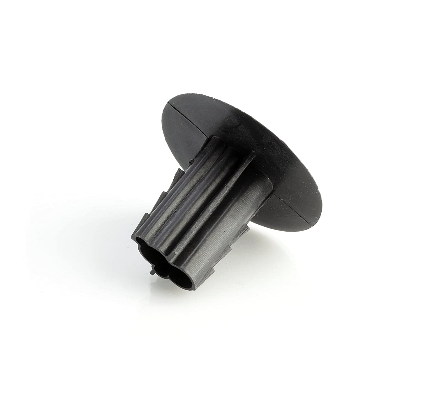Dual Feed Thru Bushing - (Black) RG6 Feed Through Bushing (Grommet) Replaces Wallplates (Wall Plates) For Coax Coaxial Cable, Network Cable, CCTV - Indoor/ Outdoor Rated - 10 Pack