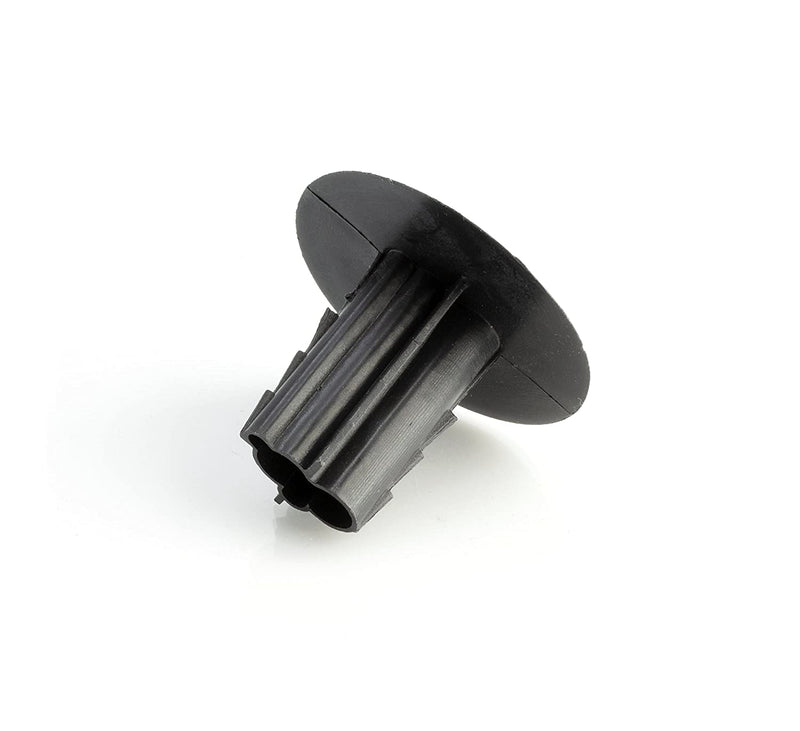 Dual Feed Thru Bushing - (Black) RG6 Feed Through Bushing (Grommet) Replaces Wallplates (Wall Plates) For Coax Coaxial Cable, Network Cable, CCTV - Indoor/ Outdoor Rated - 100 Pack