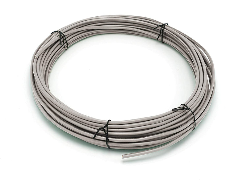 10 Feet (3 Meter) - Insulated Solid Copper THHN / THWN Wire - 12 AWG, Wire is Made in the USA, Residential, Commerical, Industrial, Grounding, Electrical rated for 600 Volts - In Grey