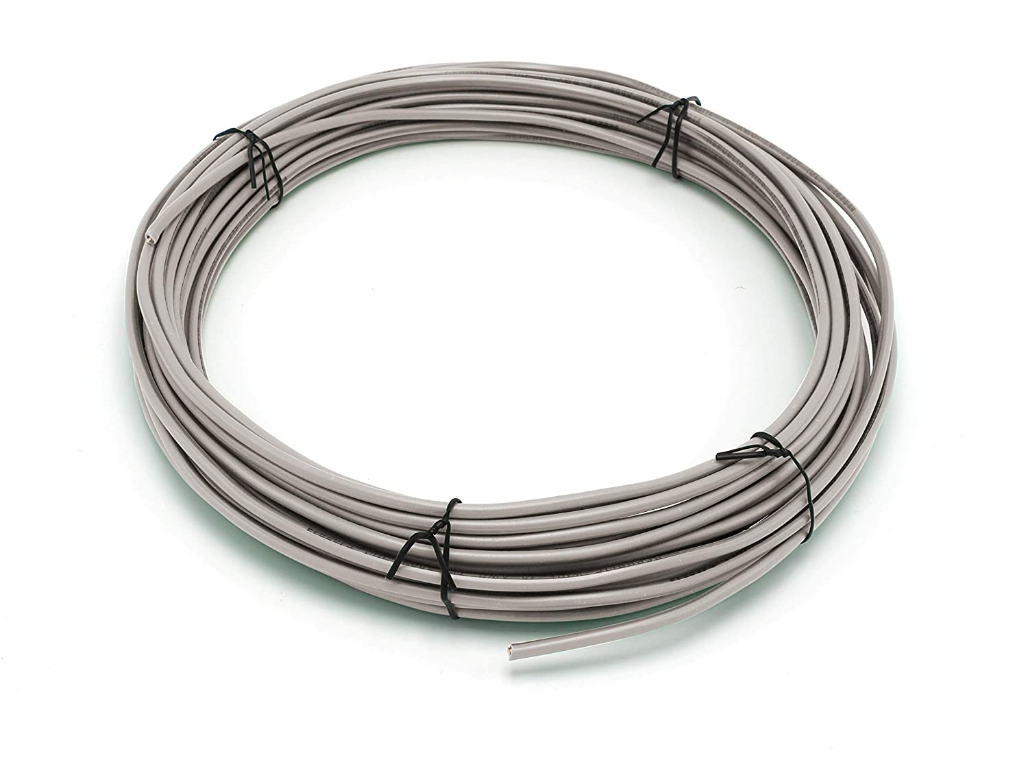 150 Feet (45 Meter) - Insulated Solid Copper THHN / THWN Wire - 14 AWG, Wire is Made in the USA, Residential, Commerical, Industrial, Grounding, Electrical rated for 600 Volts - In Grey