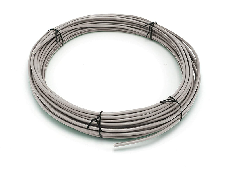 50 Feet (15 Meter) - Insulated Solid Copper THHN / THWN Wire - 12 AWG, Wire is Made in the USA, Residential, Commerical, Industrial, Grounding, Electrical rated for 600 Volts - In Grey