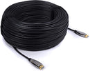 300 Feet, 4K Fiber Optic HDMI Cable, Ultra High Speed Fiber Optic 18Gbps 4K @ 60Hz, 4:4:4 HDR, HDCP, ARC, 3D and More - Hybrid HDMI with Gold Connectors