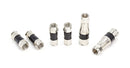 Coaxial Cable Compression Fitting - Connector Multipack for RG59, RG6, and RG11 Coax Cable - with Weather Seal O Ring and Water Tight Grip (50 Pack of Each - 150 Connectors Total)