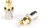 Gold SMA Male to BNC Female Adapter - 10 Pack Coupler - Male to Female Coaxial (RF) Connector, Compatible with RF, SDI, HD-SDI, CCTGV, Camera