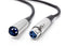 XLR Male to XLR Female Microphone Extension Cable - 6mm Cable with 3P - 3 Pin Connector - For Mixers, Mic, Audio Consoles - Balanced Cable - 28 AWG - 25 Feet