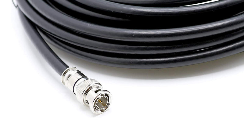HD SDI Cable | Black Coaxial BNC Male to Male 125ft | 75 Ohm 3Gbps