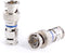 BNC Compression Connector for RG59 Coaxial Cable - Solid Construction with High Grade Metals - Male BNC Connectors for CCTV, SDI, HD-SDI, Siamese, Security Camera - Pack of 4