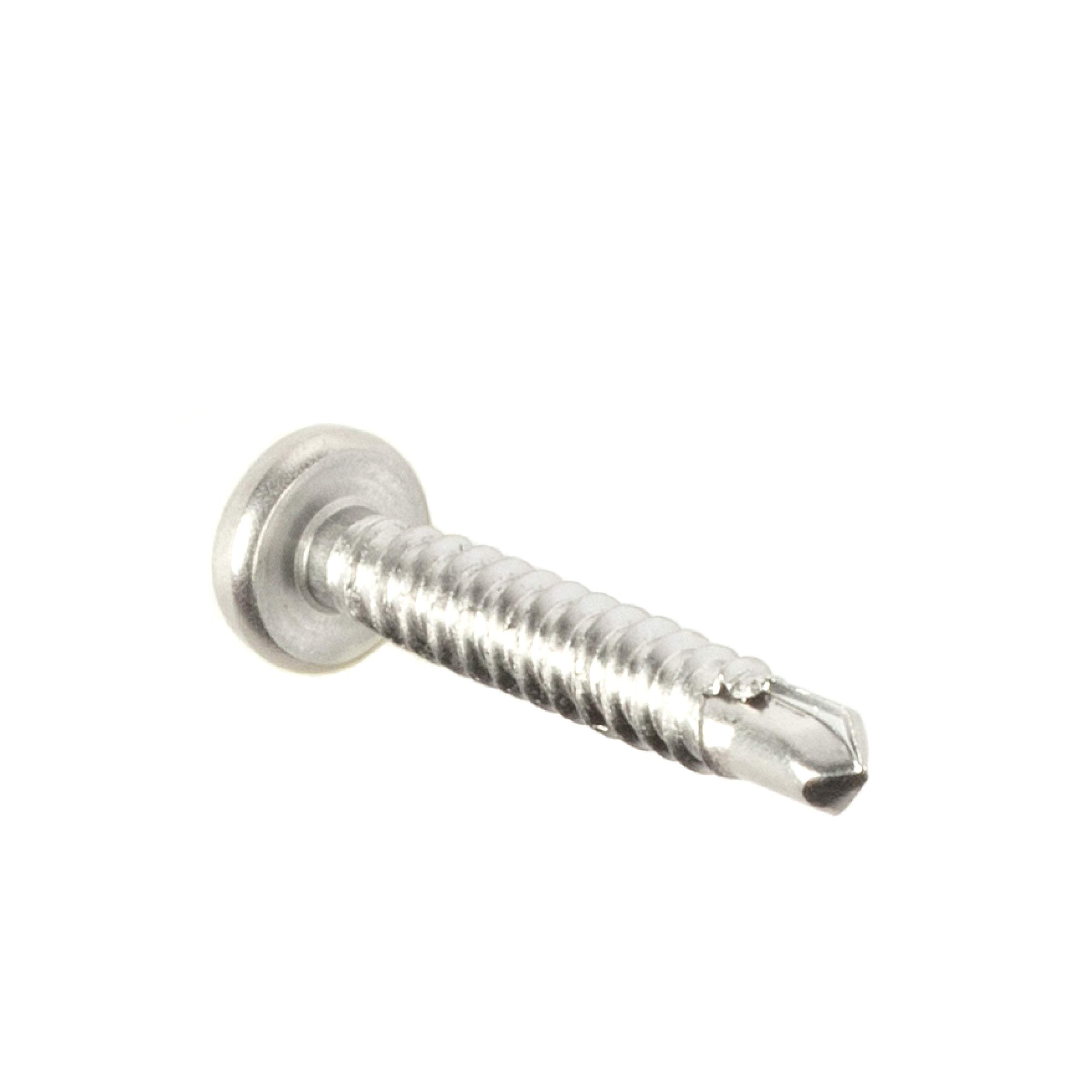 #8 Size, 1" Length (25mm) - Self Tapping Screw - Self Drilling Screw - 410 Stainless Steel Screws = Exceptional Wear and Very Corrosion Resistant) - Phillips Pan Head - 100pcs