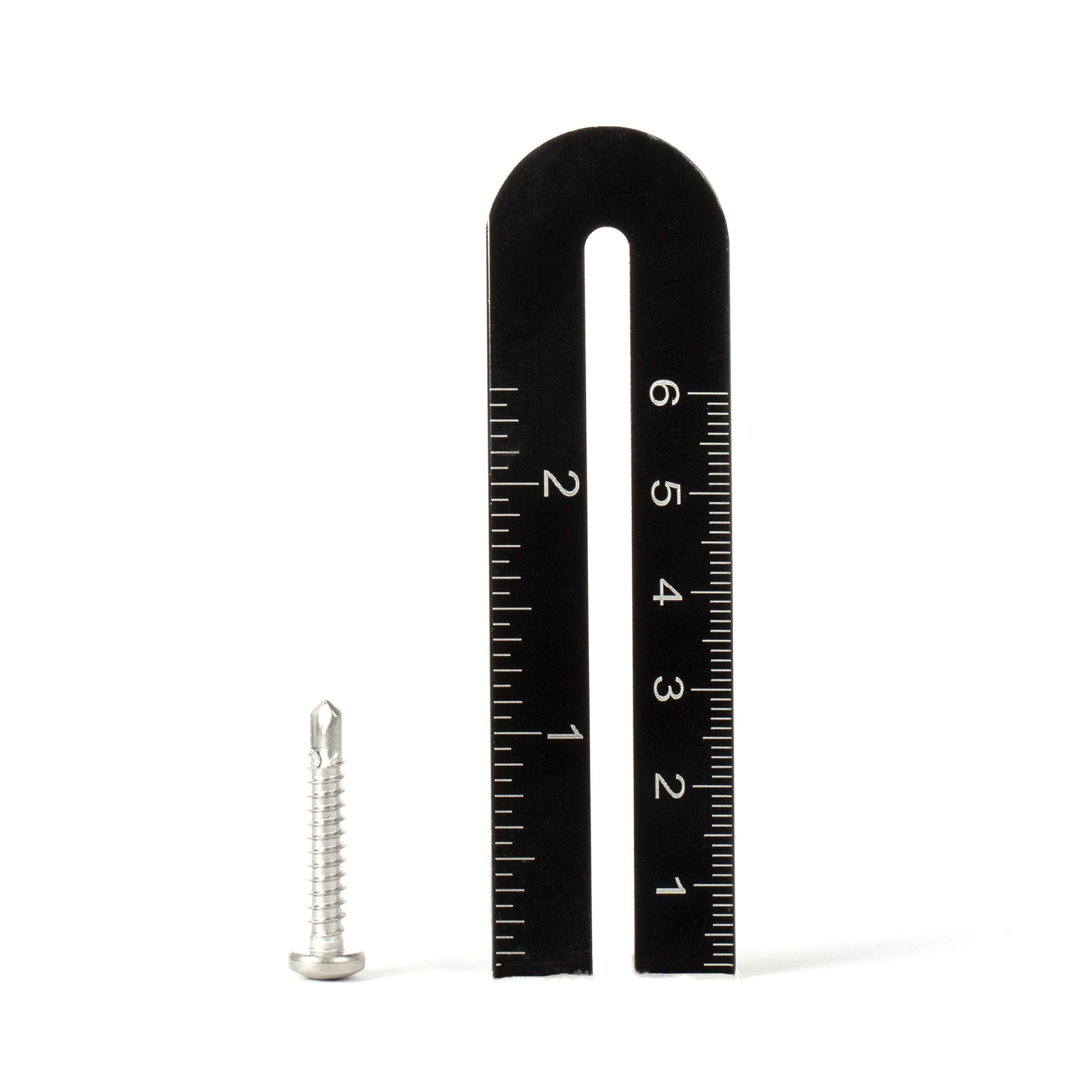 #8 Size, 1" Length (25mm) - Self Tapping Screw - Self Drilling Screw - 410 Stainless Steel Screws = Exceptional Wear and Very Corrosion Resistant) - Phillips Pan Head - 100pcs