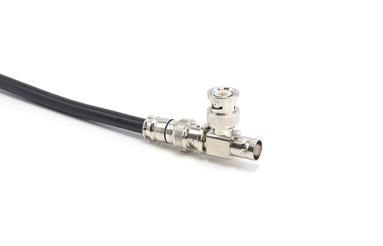 HD SDI Cable | Black Coaxial BNC Male to Male 25ft | 75 Ohm 3Gbps