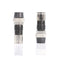 Coaxial Cable Compression Fitting Connector - for RG6 Coax Cable - with Weather Seal O Ring, Weather Boot, and Water Tight Grip (25 Pack)