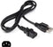 AC Power Cord (3 Prong) - 3 Feet (0.9 Meter), Black - Premium Quality Copper Wire Core - Computer, Medical, Server & Desktop - NEMA 5-15 to C13 / IEC 320 - UL Listed Power Cable