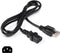 AC Power Cord (3 Prong) - 5 Feet (1.5 Meter), Black - Premium Quality Copper Wire Core - Computer, Medical, Server & Desktop - NEMA 5-15 to C13 / IEC 320 - UL Listed Power Cable