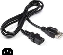 AC Power Cord (3 Prong) - 4 Feet (1.2 Meter), Black - Premium Quality Copper Wire Core - Computer, Medical, Server & Desktop - NEMA 5-15 to C13 / IEC 320 - UL Listed Power Cable