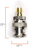Gold SMA Female to BNC Male Adapter - 10 Pack Coupler - Male to Female Coaxial (RF) Connector, Compatible with RF, SDI, HD-SDI, CCTGV, Camera