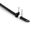 THE CIMPLE CO - Single Coaxial Cable Clips, Cat6, Electrical Wire Cable Clip, 1/4 in (6 mm) Nail Clip and Fastener, Black (10 pieces per bag)