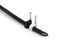 THE CIMPLE CO - Single Coaxial Cable Clips, Cat6, Electrical Wire Cable Clip, 1/4 in (6 mm) Nail Clip and Fastener, Black (10 pieces per bag)