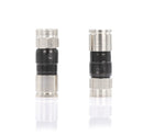 Coaxial Cable Compression Fitting - 50 Pack Connector - for RG6 Coax Cable - with Weather Seal O Ring and Water Tight Grip