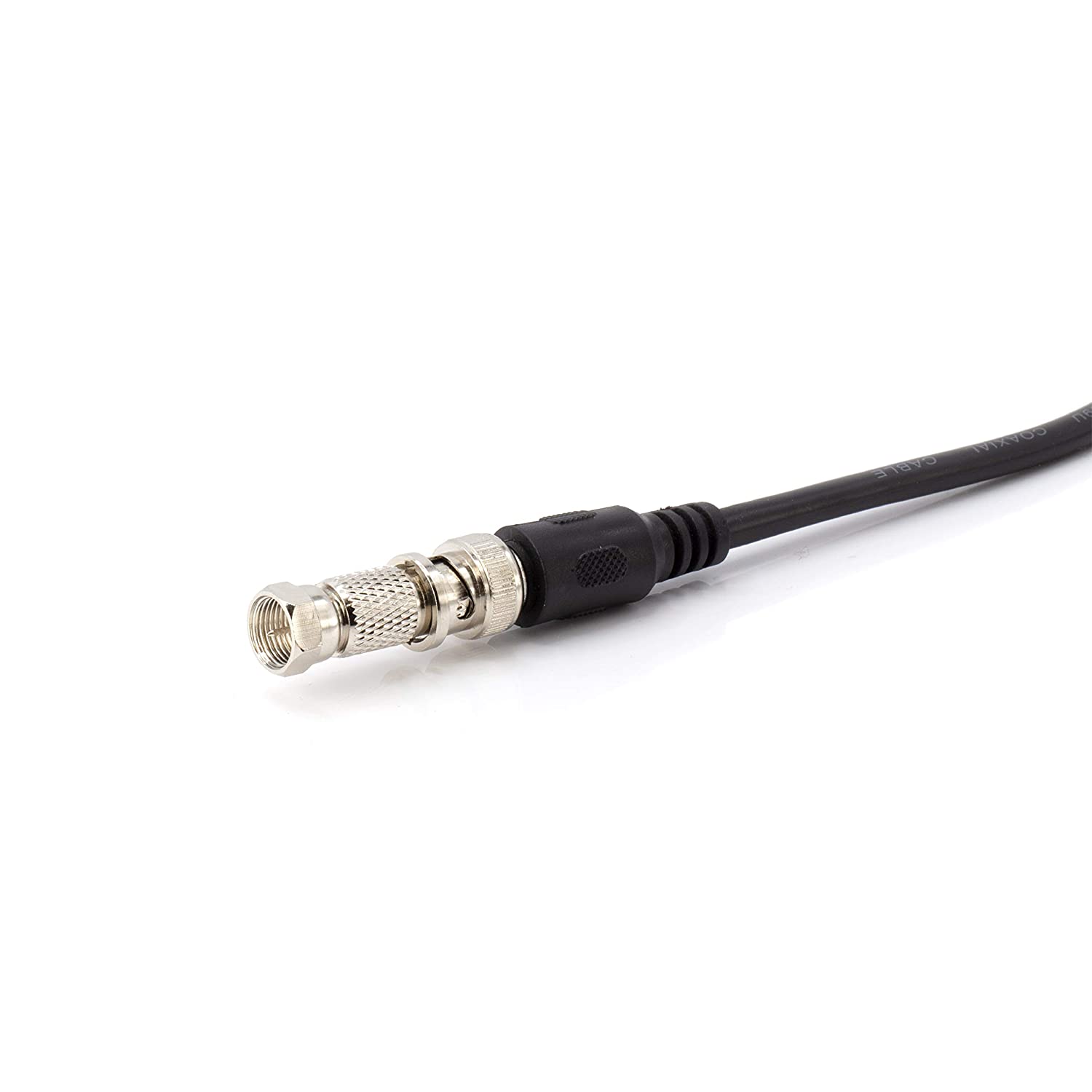 RF (F81) and BNC Coaxial Adapter - BNC Female to Male F81 (F-Pin) Connector, Adapter, Coupler, and Converter - For RG11, RG6, RG59, RG58, SDI, HD SDI, CCTV - 100 Pack