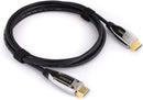 10 Feet, 4K Fiber Optic HDMI Cable, Ultra High Speed Fiber Optic 18Gbps 4K @ 60Hz, 4:4:4 HDR, HDCP, ARC, 3D and More - Hybrid HDMI with Gold Connectors