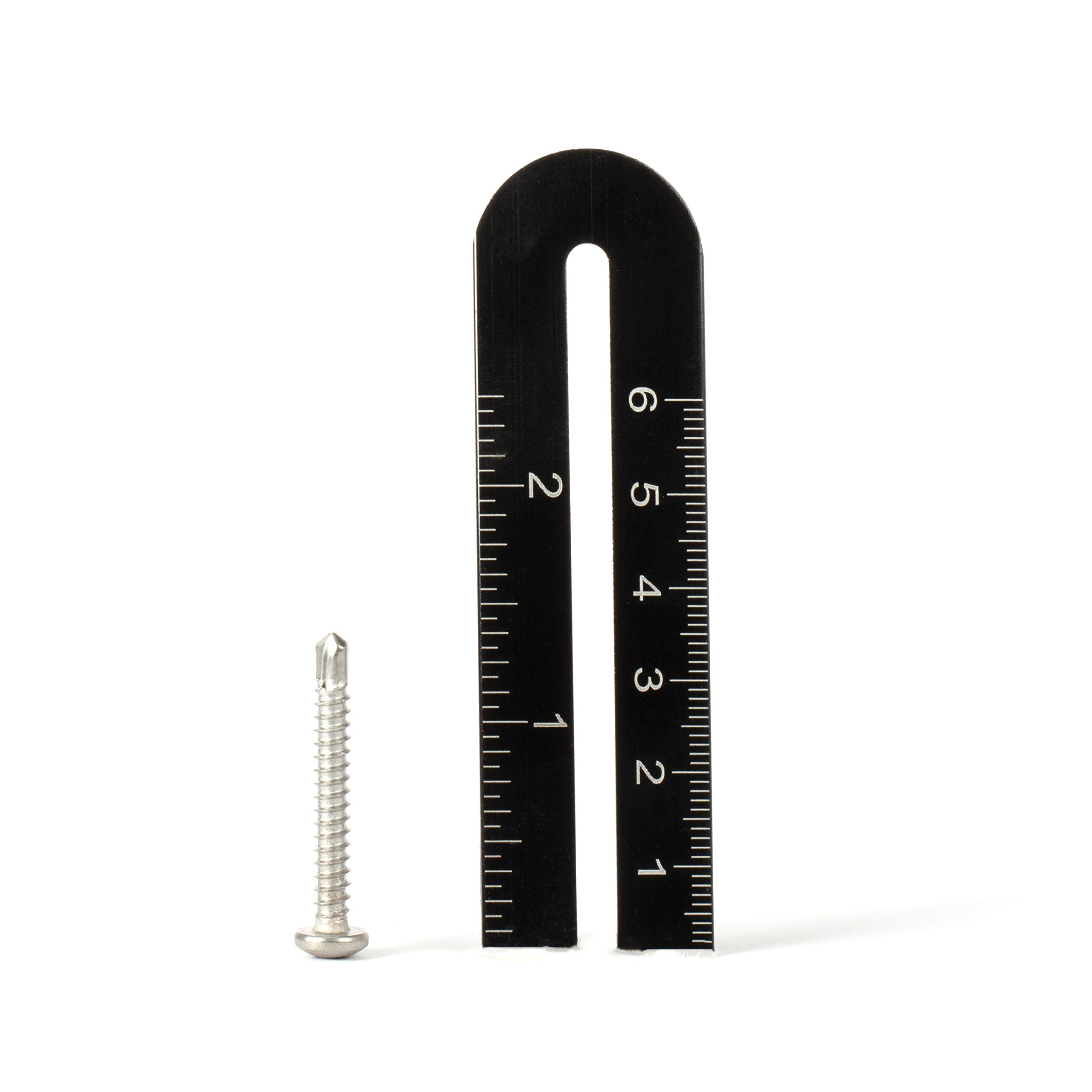 #8 Size, 1 1/4" Length (32mm) - Self Tapping Screw - Self Drilling Screw - 410 Stainless Steel Screws = Exceptional Wear and Very Corrosion Resistant) - Phillips Pan Head - 100pcs
