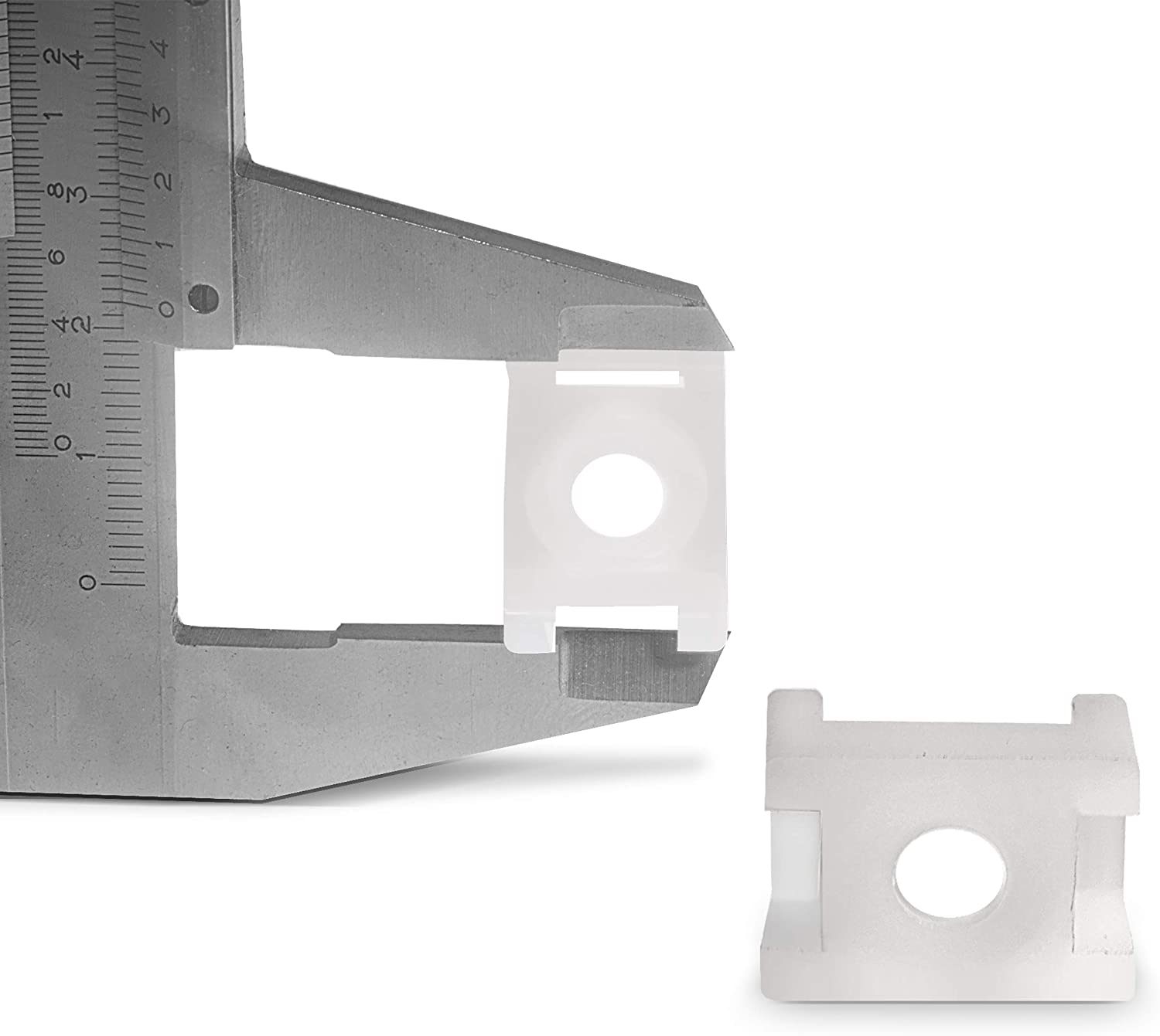 Cable Tie Base Saddle Mount Wire Holder Organizer - Zip Tie Mounting Block - Wire Bundle Tie Mount for Zip Ties White - 10 Pack
