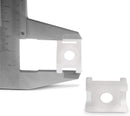 Cable Tie Base Saddle Mount Wire Holder Organizer - Zip Tie Mounting Block - Wire Bundle Tie Mount for Zip Ties White - 10 Pack