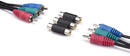 Triple RCA Coupler, Barrel Connector - 10 Pack - 3-Way (6 Port), Audio and Video Female to Female RCA to RCA Adapter