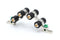 3 GHz High Frequency Ground Block - Quad Port - Weather Seal Boots for Coaxial Cable, Coax F Type approved for  Antenna, Satellite Dish, Cable TV - Four Port Grounding - 10 Pack