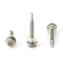 #12 Size, 1 1/2" Length (38mm) - Self Tapping Screw - Self Drilling Screw - 410 Stainless Steel Screws = Exceptional Wear and Very Corrosion Resistant) - Hex Washer Head - 100pcs