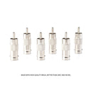 RCA and BNC Coaxial Adapter - BNC Female to RCA Male Connector, Adapter, Coupler, and Converter - For RG11, RG6, RG59, RG58, SDI, HD SDI, CCTV - 10 Pack