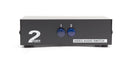 2 Way AV Switch - 2 Input 1 Output RCA Selector Switch for Composite Audio and Video - Switcher Box - Includes RCA Composite Cable (Black)